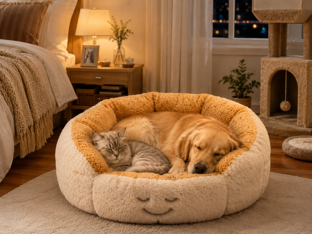 Petnosia Peace Pod — Smart Self-Adjusting Anxiety Cocoon Bed for Pets