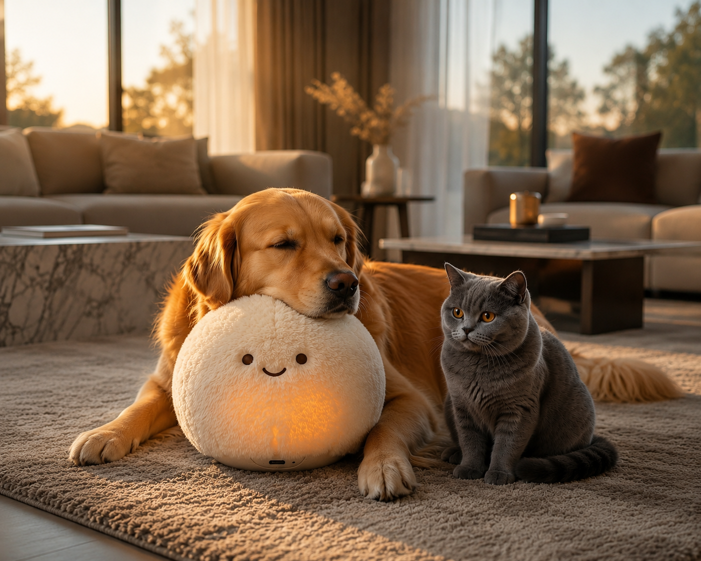 Petnosia Calm Companion — Smart Plush Pet Anxiety Relief Device